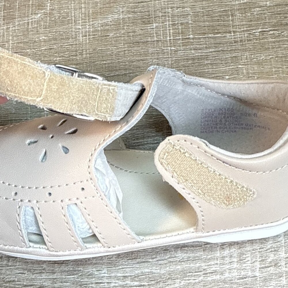UNWORN Angel L’Amour Almond Genuine Leather Mary Jane Shoes Baby Toddler Girls 6 - Picture 9 of 11